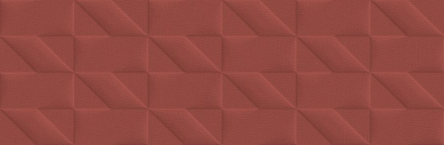 Marazzi Outfit Red Struttura Tetris 3D csempe - 25x76