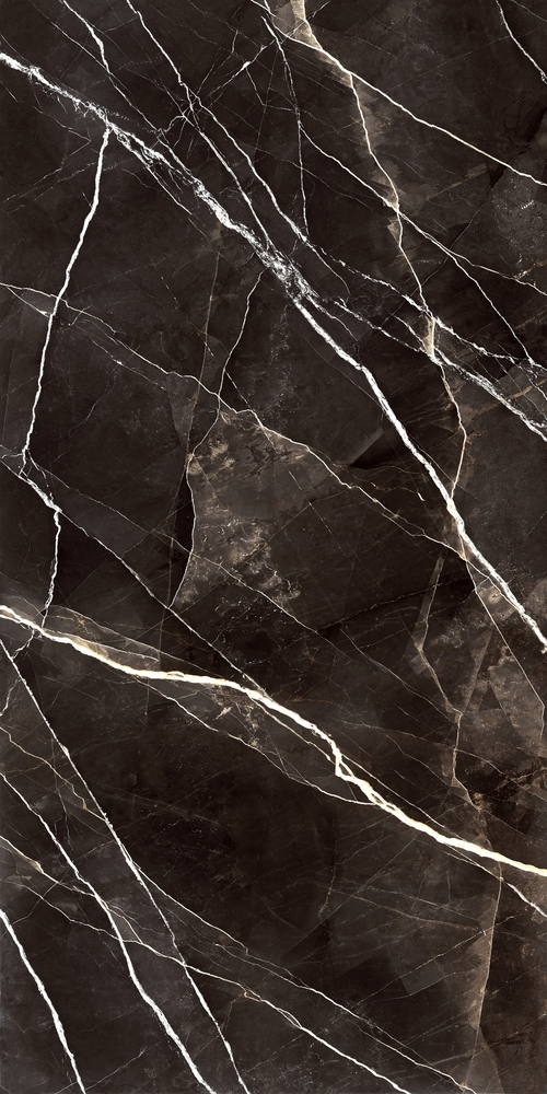 Marazzi Grande Marble Look Calacatta Black  Satin Rt. Stuoiato - 160x320 METW