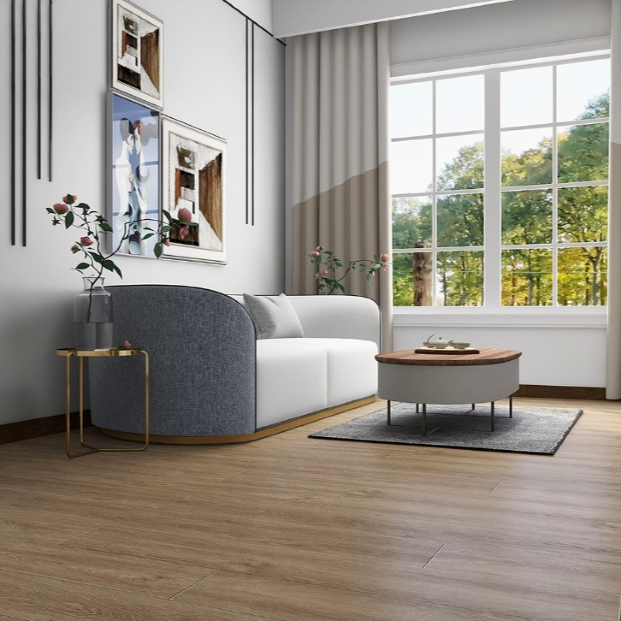 Pangolin Riga Oak 1220x183x4,5mm 6651-2