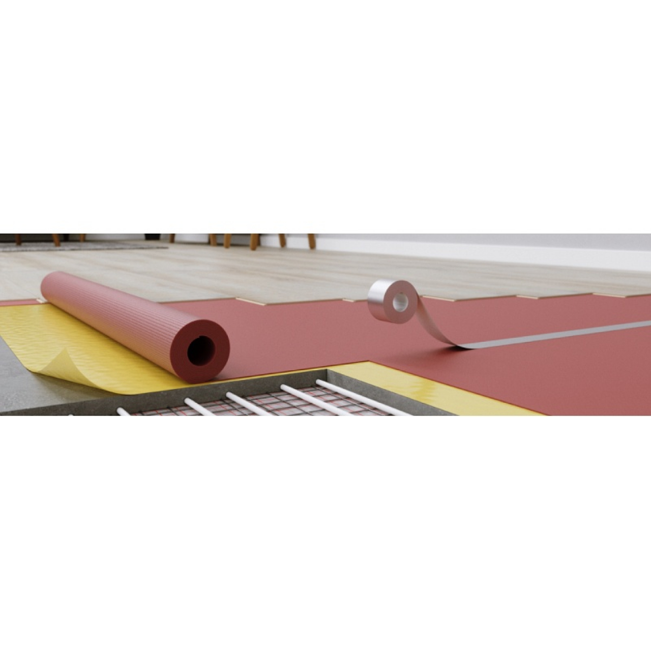 Arbiton Secura Thermo padlóalátét laminált padlóhoz 16,5m2/ csomag 15 000 x 1 100 mm