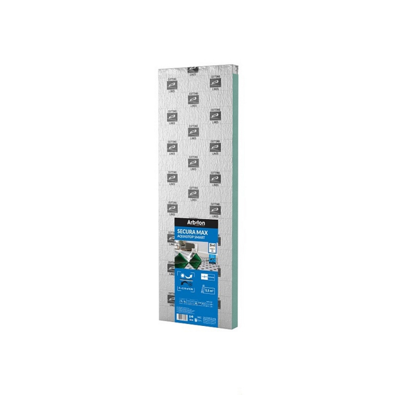 Arbiton Secura MAX Aquastop Smart padlóalátét laminált padlóhoz 5,5m2/csomag 1180 x 4700 mm