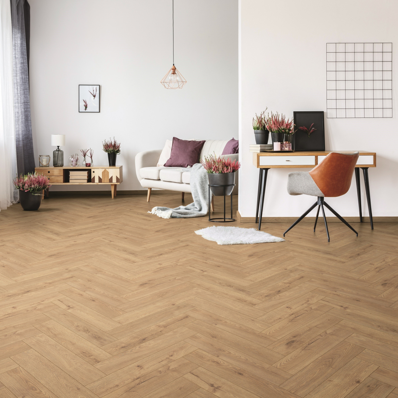 Krono Orignal Herringbone 8 Sundance Oak halszálka 1260x630x8mm  k326