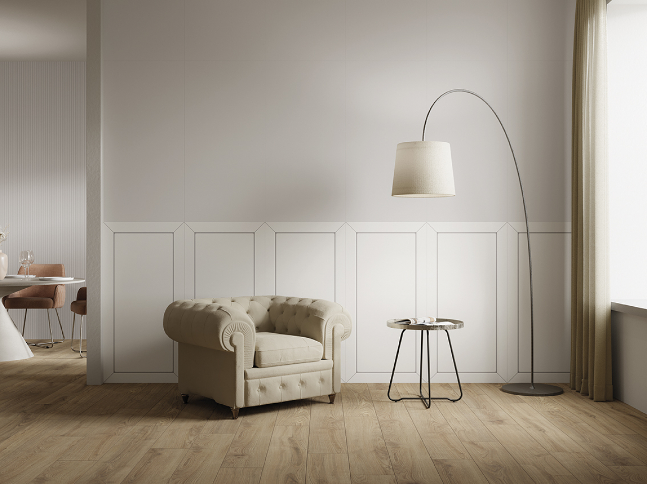 Cotto Petrus Anni ‘70 Cassettone Bianco Rett. 60x120 cm RPL158
