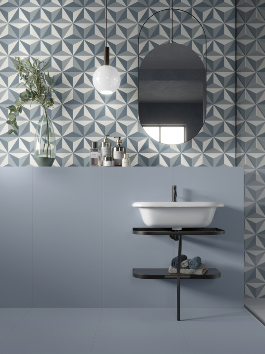Cotto Petrus Anni ‘70 Decoro Triangoli  Rett 60x120 cm RPL145