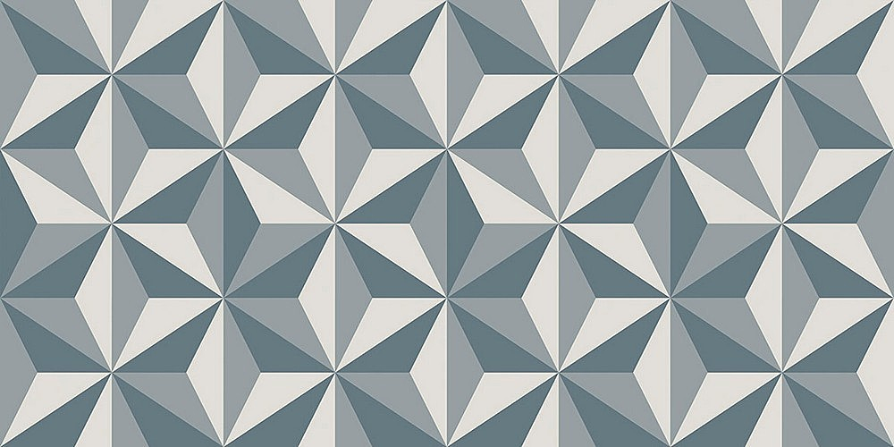 Cotto Petrus Anni ‘70 Decoro Triangoli  Rett 60x120 cm RPL145