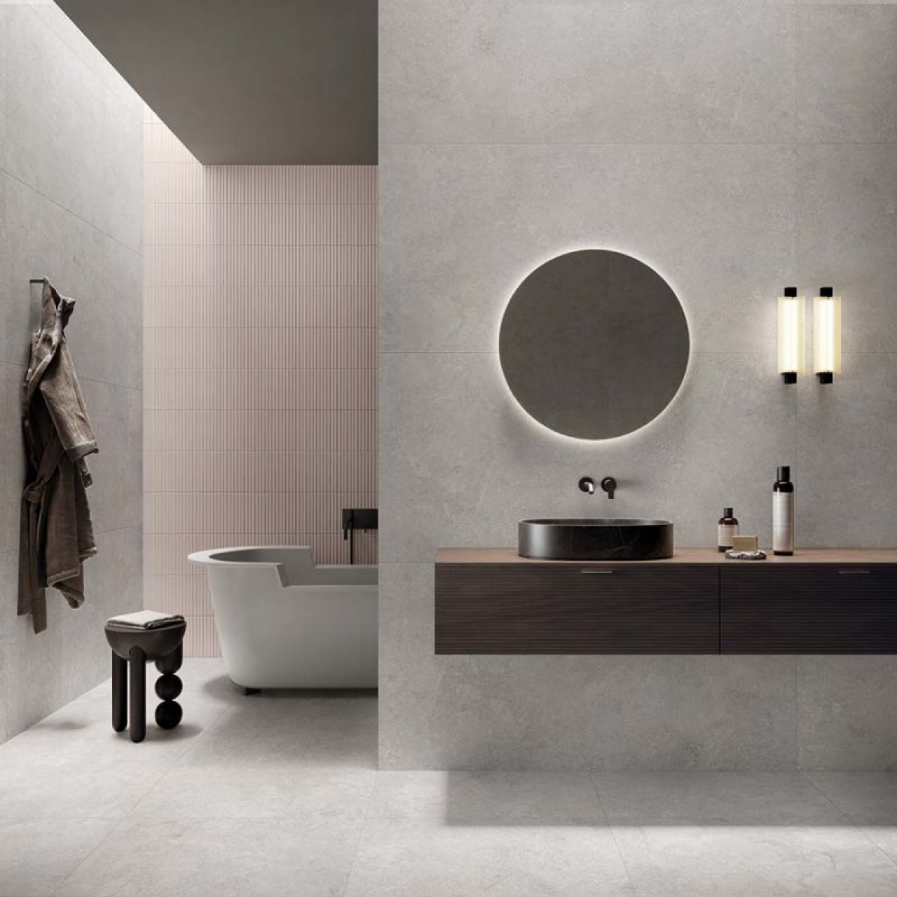 Flaviker Double Plain Grey Ret. 80x80x8,5 0014836